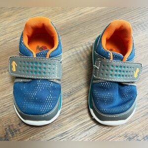 See Kai Run Ryder Flexirun Navy Orange Baby Sneakers Size 5